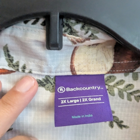 NWT Backcountry Ripstop Mushroom 🍄 Fungi Button Down Shirt - Picture 3 of 6